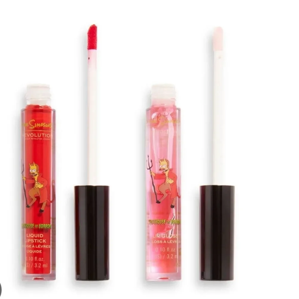 Revolution Beauty X Simpsons Treehouse of Horror Lip Gloss Liquid Lipstick Set